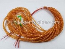 Mandarin Garnet Micro Cut Beads